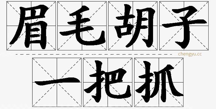 眉毛胡子一把抓的意思解释_造句_近义词_反义词_成语故事 眉毛胡子一把抓,眉毛胡子一把抓的意思解释,眉毛胡子一把抓造句,眉毛胡子一把抓近义词,眉毛胡子一把抓反义词,眉毛胡子一把抓成语故事