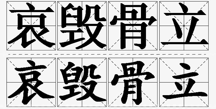哀毁骨立的意思解释_造句_近义词_反义词_成语故事 哀毁骨立的意思解释,哀毁骨立造句,哀毁骨立近义词,哀毁骨立反义词,哀毁骨立成语故事/
