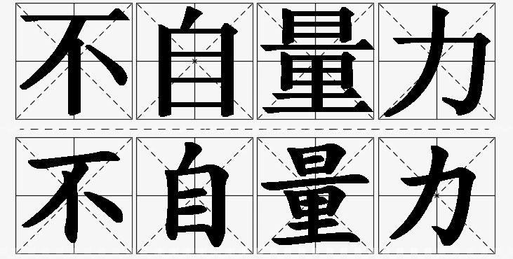 不自量力 /