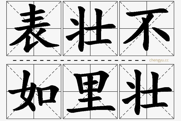 表壮不如里壮,表壮不如里壮的意思解释,表壮不如里壮造句,表壮不如里壮近义词,表壮不如里壮反义词,表壮不如里壮成语故事