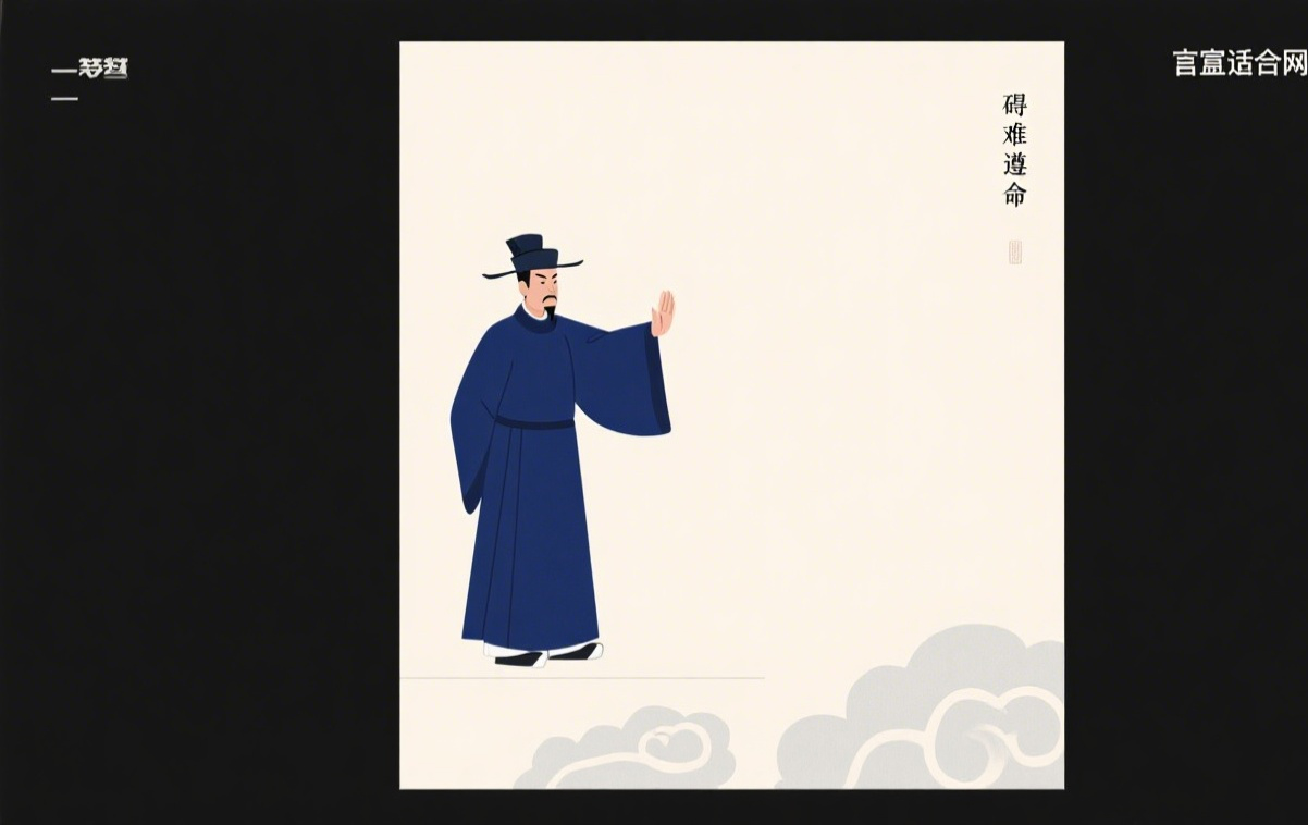 碍难遵命 /