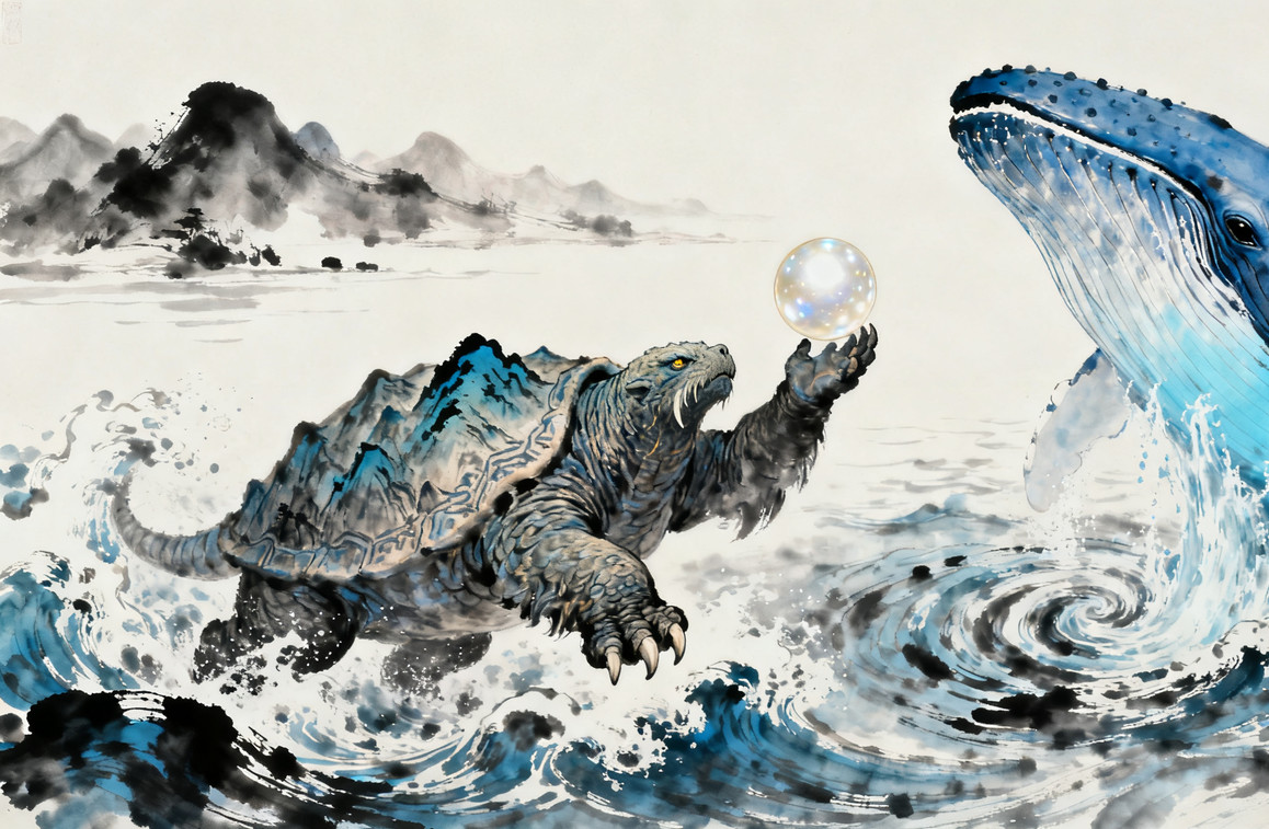 鼇掷鲸吞 /