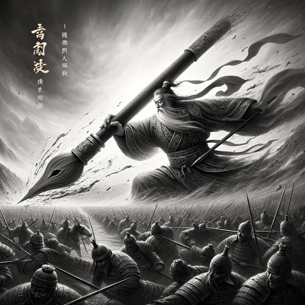 笔扫千军的意思解释,笔扫千军造句,笔扫千军近义词,笔扫千军反义词,笔扫千军成语故事/