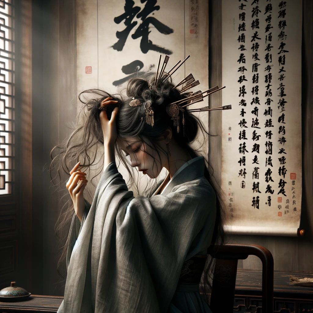 钗横鬓乱的意思解释_造句_近义词_反义词_成语故事 钗横鬓乱的意思解释,钗横鬓乱造句,钗横鬓乱近义词,钗横鬓乱反义词,钗横鬓乱成语故事/