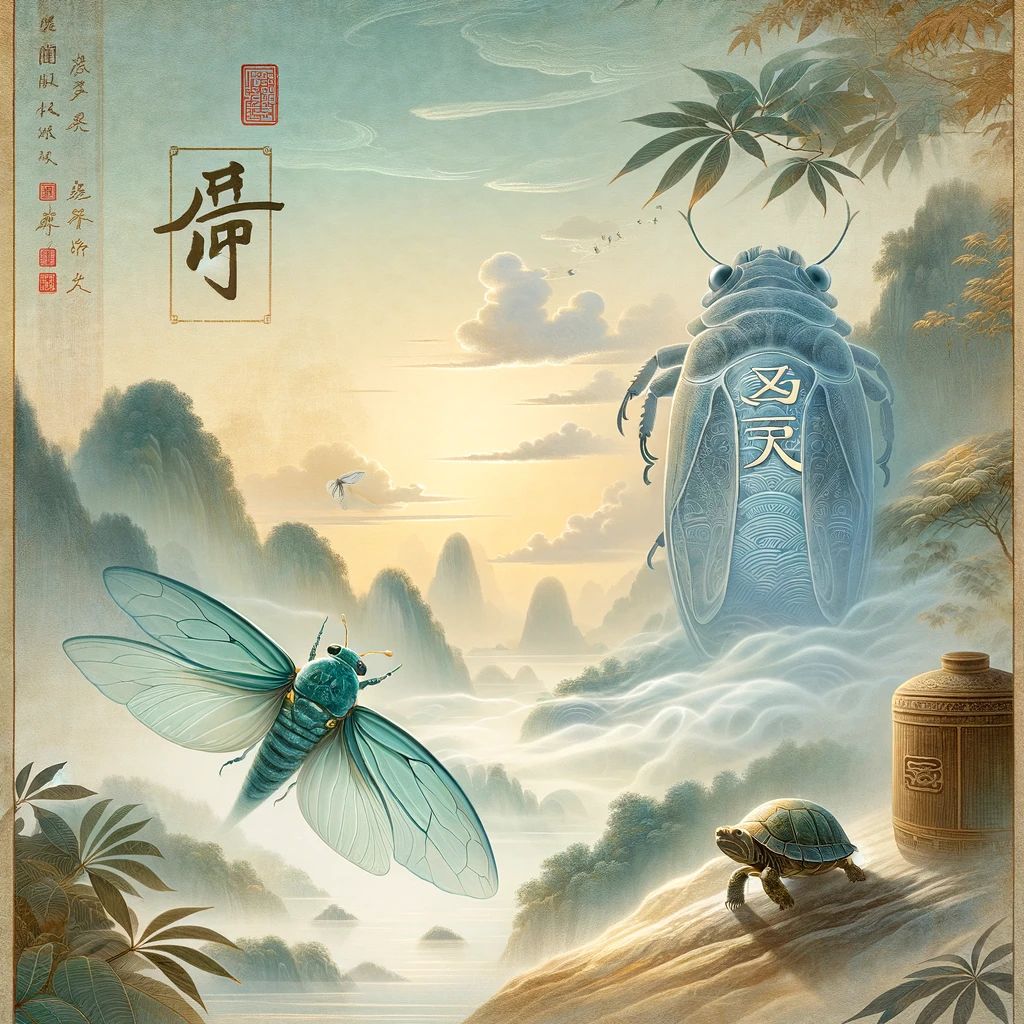 蝉腹龟肠的意思解释,蝉腹龟肠造句,蝉腹龟肠近义词,蝉腹龟肠反义词,蝉腹龟肠成语故事/