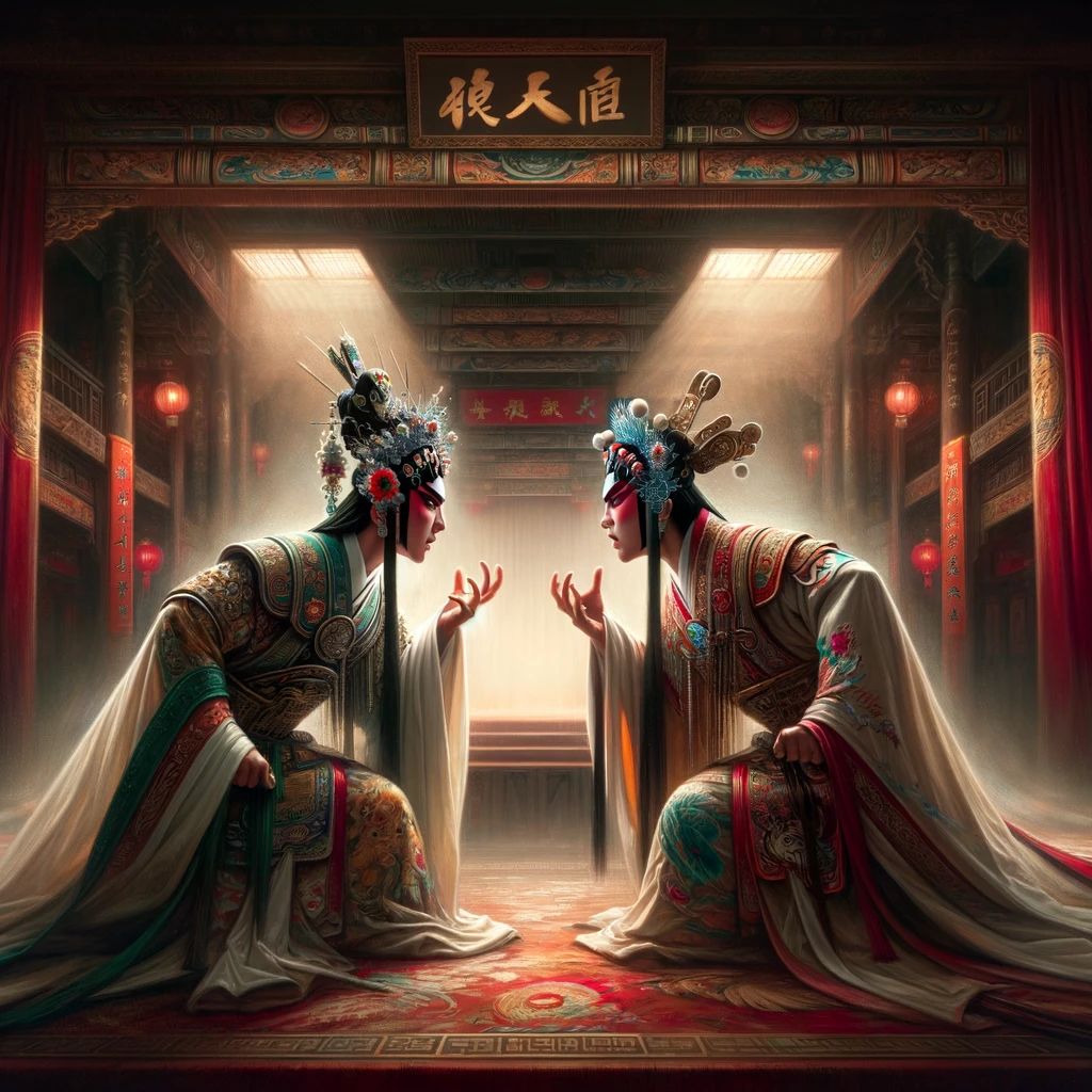 唱对台戏的意思解释,唱对台戏造句,唱对台戏近义词,唱对台戏反义词,唱对台戏成语故事/
