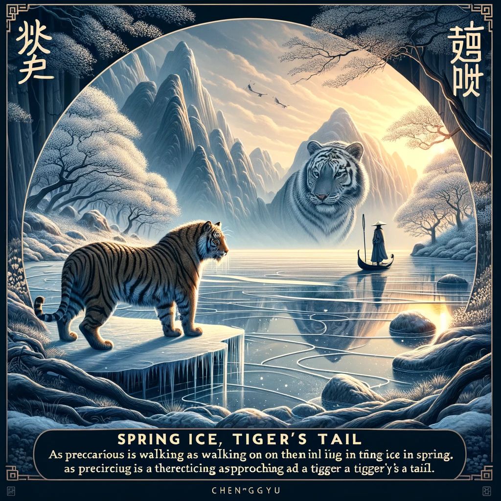 春冰虎尾的意思解释_造句_近义词_反义词_成语故事 春冰虎尾的意思解释,春冰虎尾造句,春冰虎尾近义词,春冰虎尾反义词,春冰虎尾成语故事/