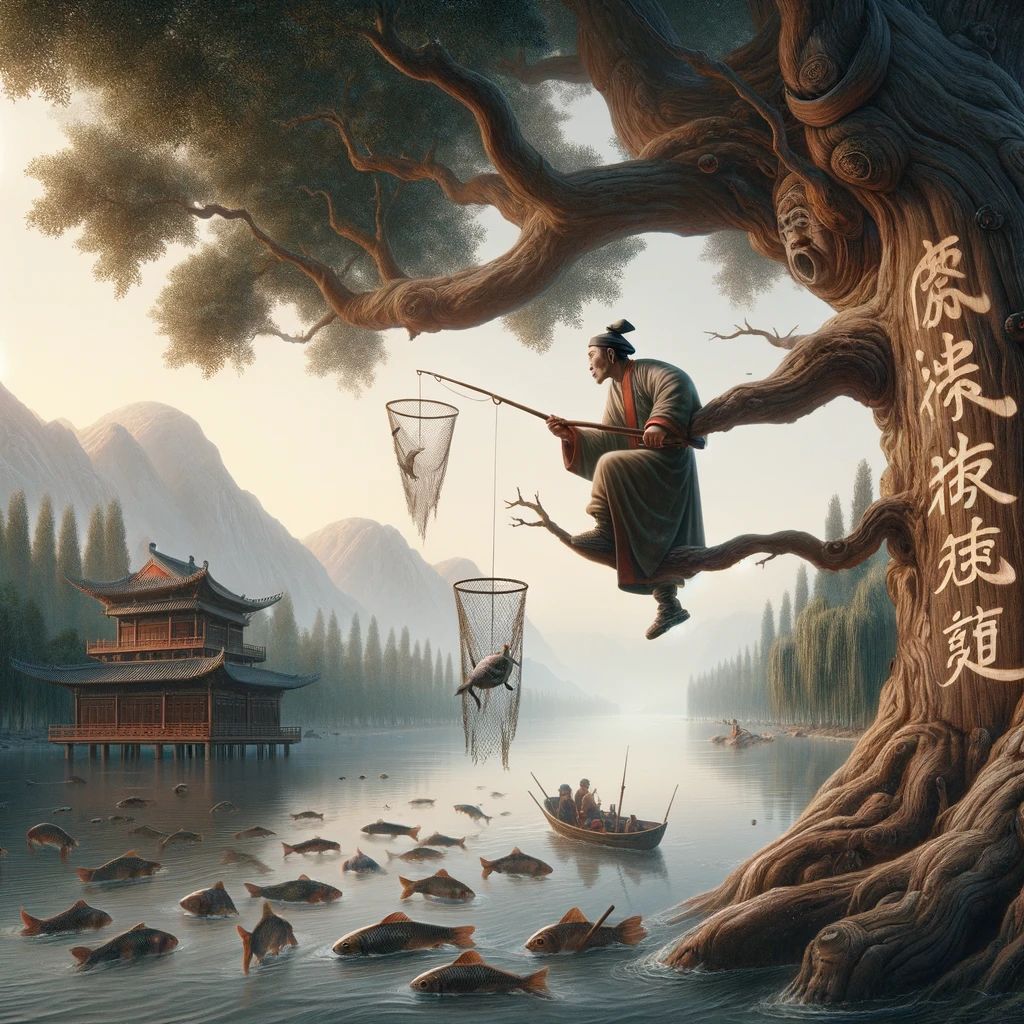 登木求鱼的意思解释_造句_近义词_反义词_成语故事 登木求鱼的意思解释,登木求鱼造句,登木求鱼近义词,登木求鱼反义词,登木求鱼成语故事/