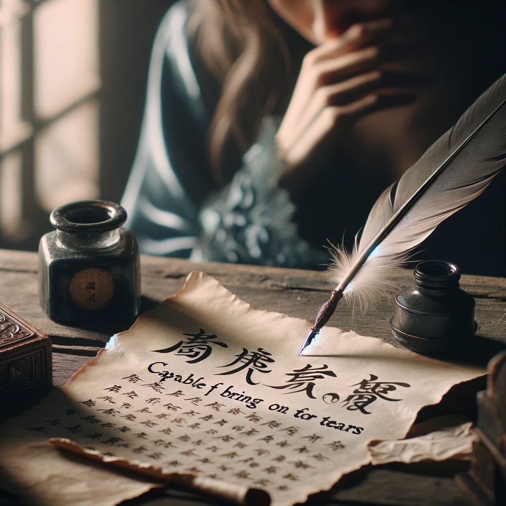 催人泪下的意思解释,催人泪下造句,催人泪下近义词,催人泪下反义词,催人泪下成语故事/