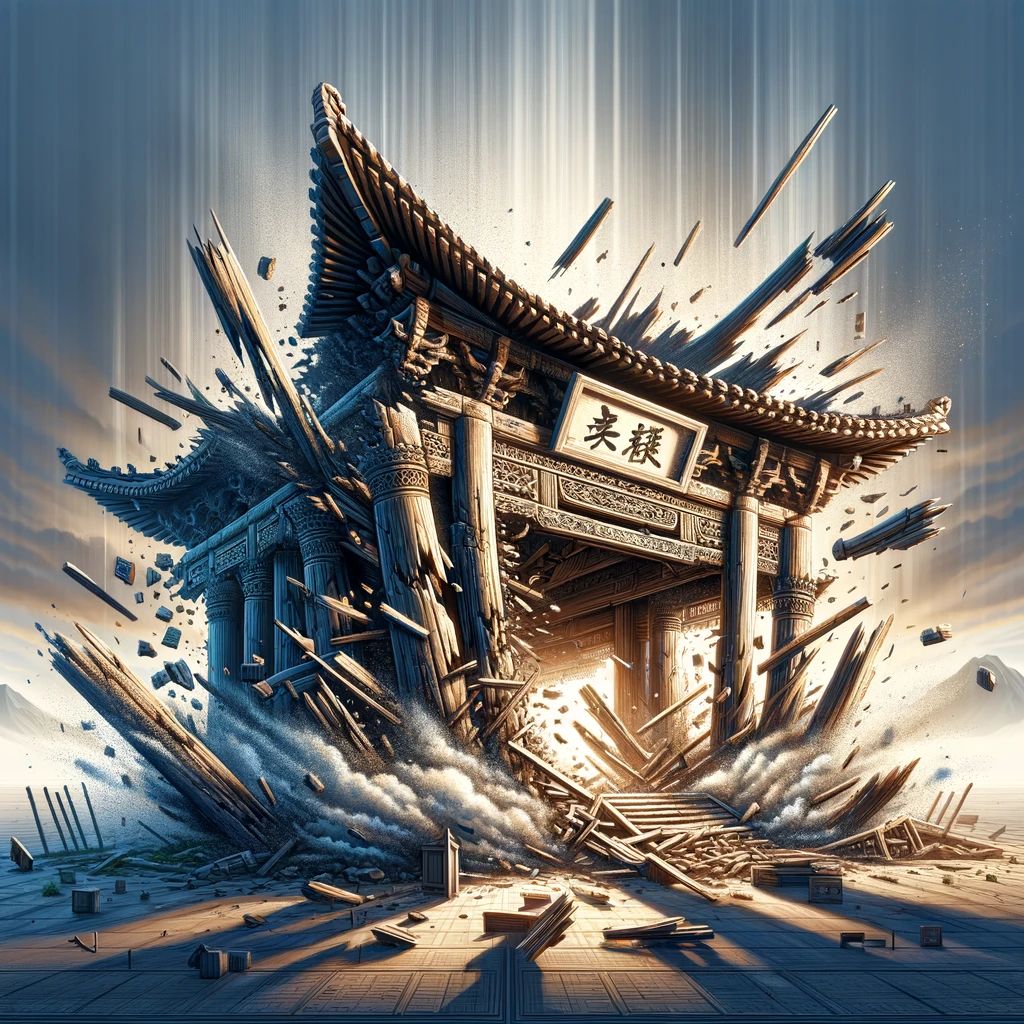 栋折榱崩的意思解释,栋折榱崩造句,栋折榱崩近义词,栋折榱崩反义词,栋折榱崩成语故事/