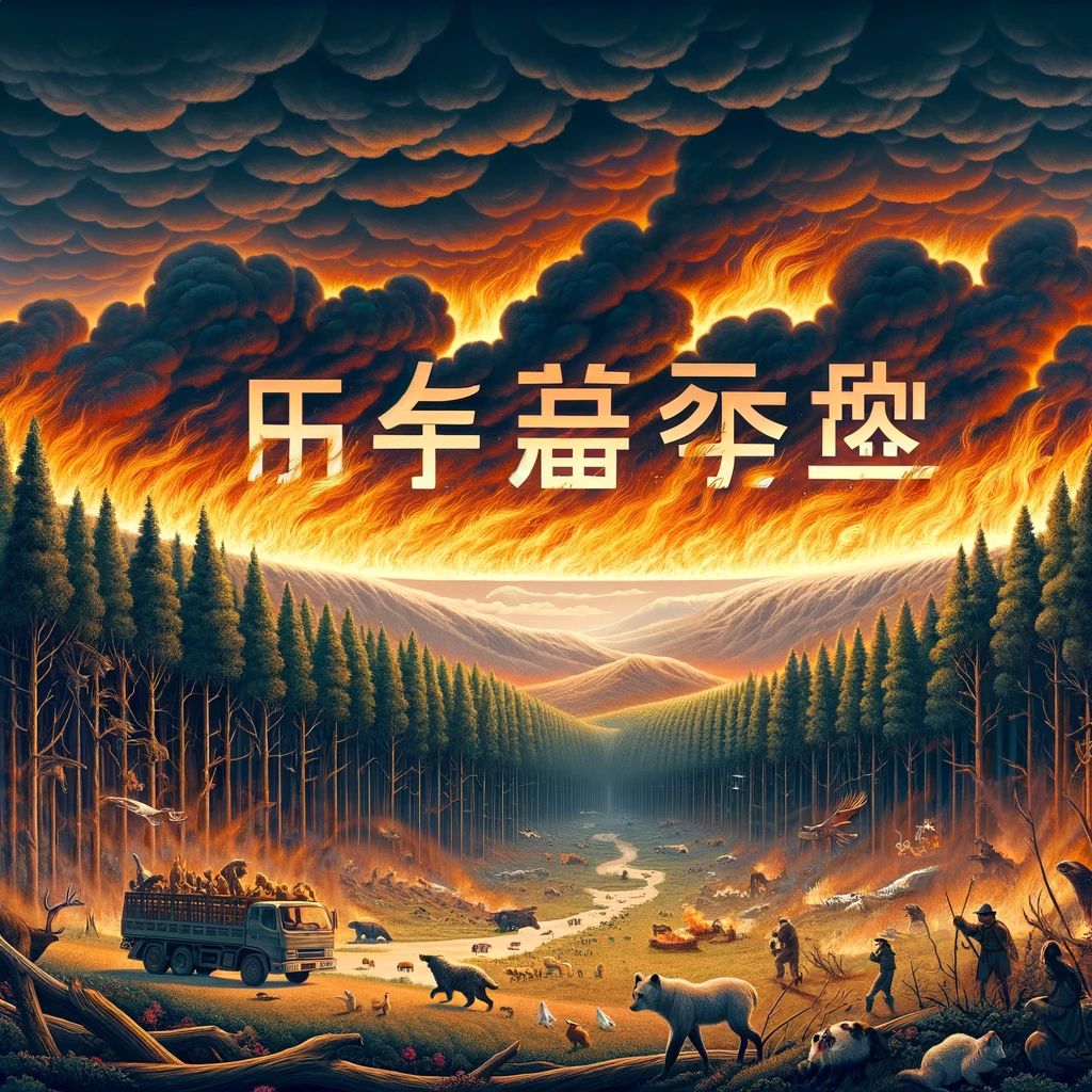 焚林而猎的意思解释,焚林而猎造句,焚林而猎近义词,焚林而猎反义词,焚林而猎成语故事/