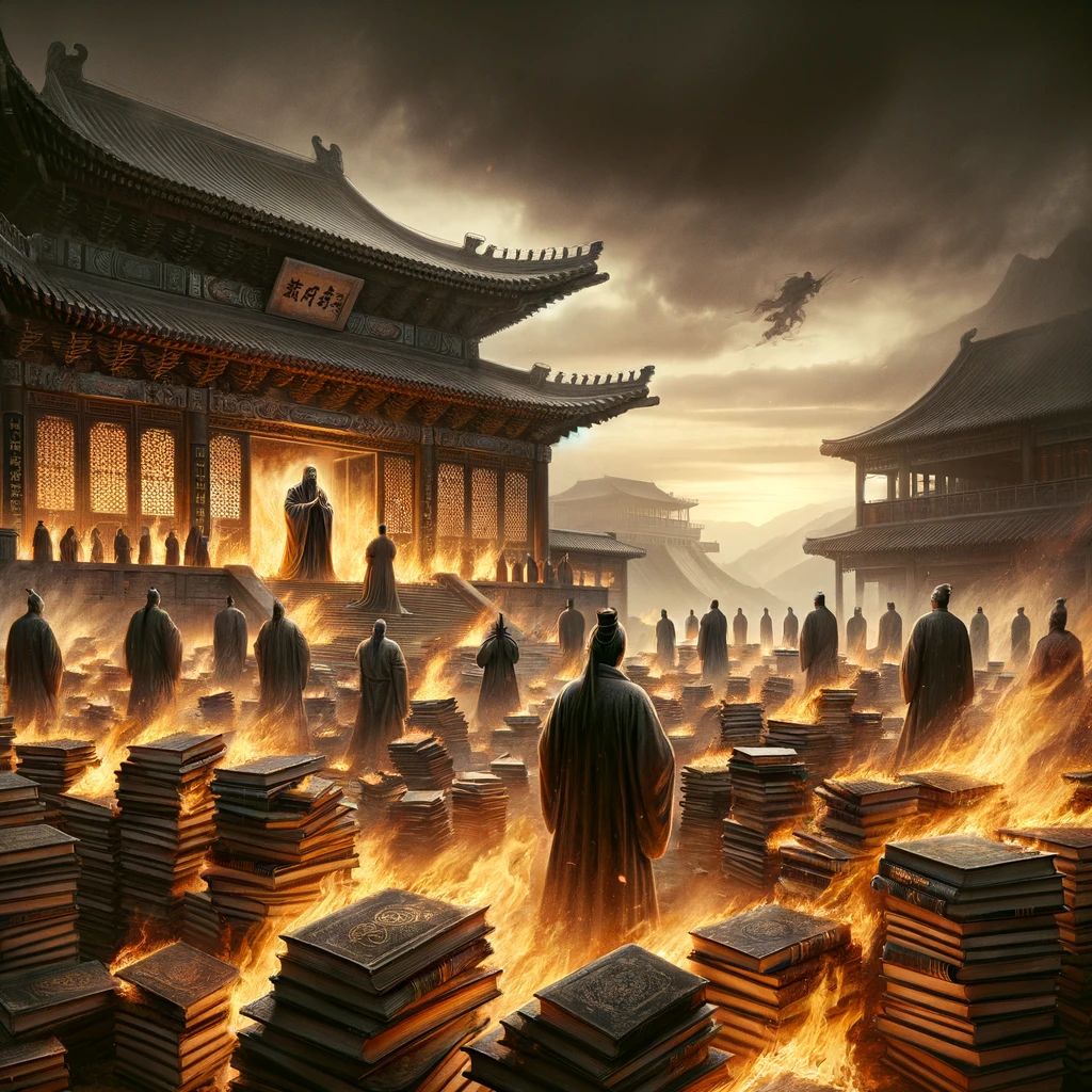 焚书坑儒的意思解释,焚书坑儒造句,焚书坑儒近义词,焚书坑儒反义词,焚书坑儒成语故事/