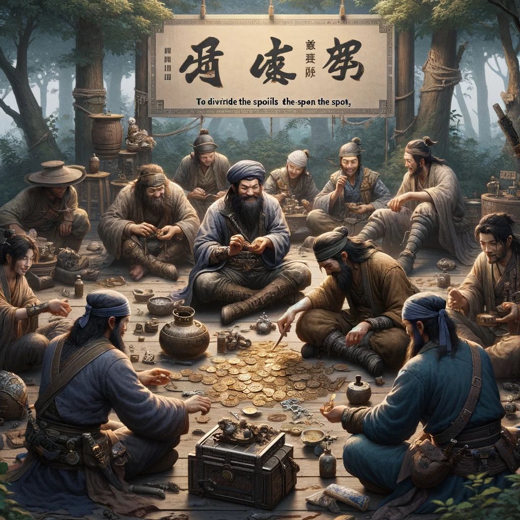 坐地分赃的意思解释,坐地分赃造句,坐地分赃近义词,坐地分赃反义词,坐地分赃成语故事/